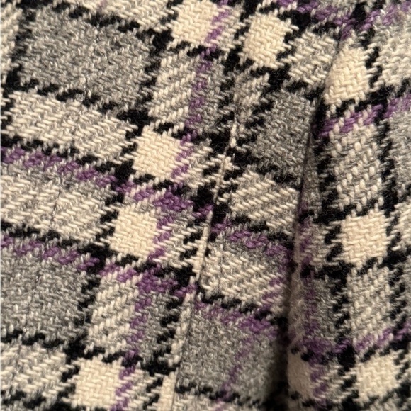 Sisley Wool Plaid Coat Size 38(xs) - Picture 3 of 10